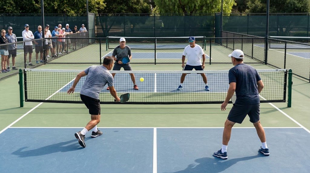 Pickleball editorial artwork