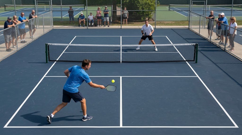 Pickleball editorial illustration