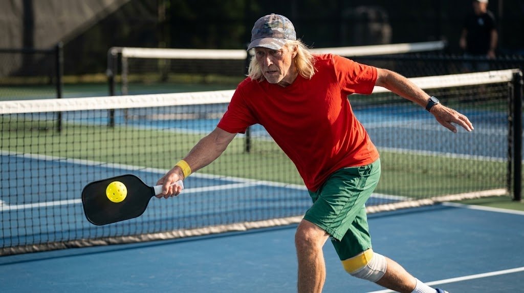 Pickleball editorial illustration