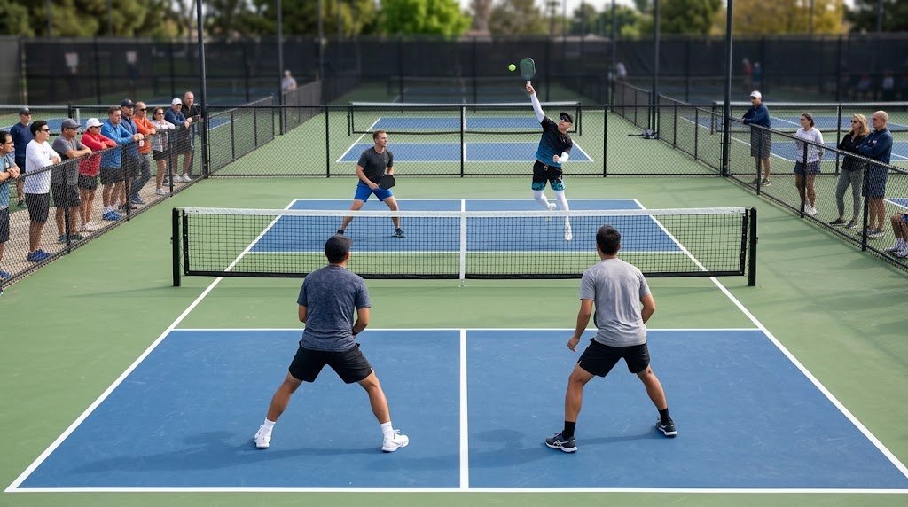 Pickleball editorial artwork