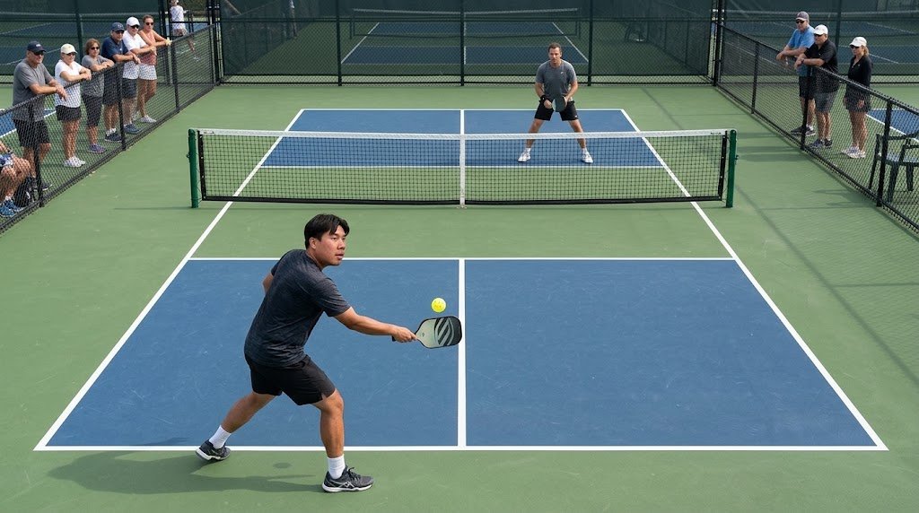 Pickleball editorial artwork