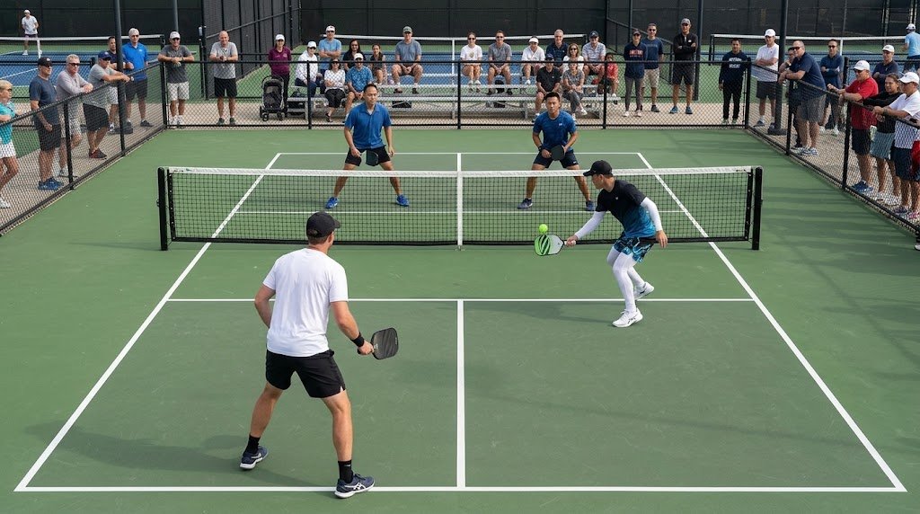 Pickleball editorial artwork