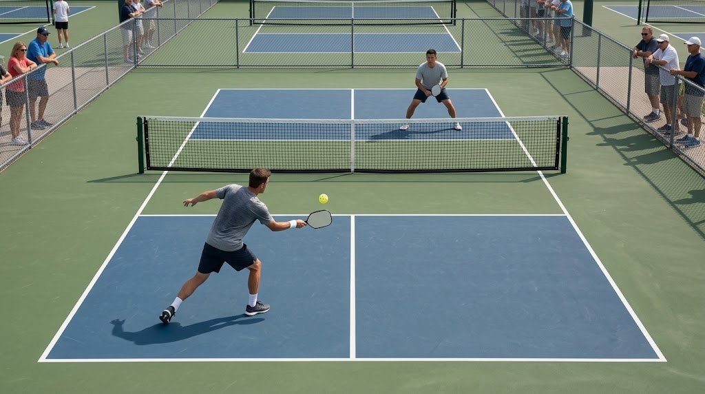 Pickleball editorial artwork