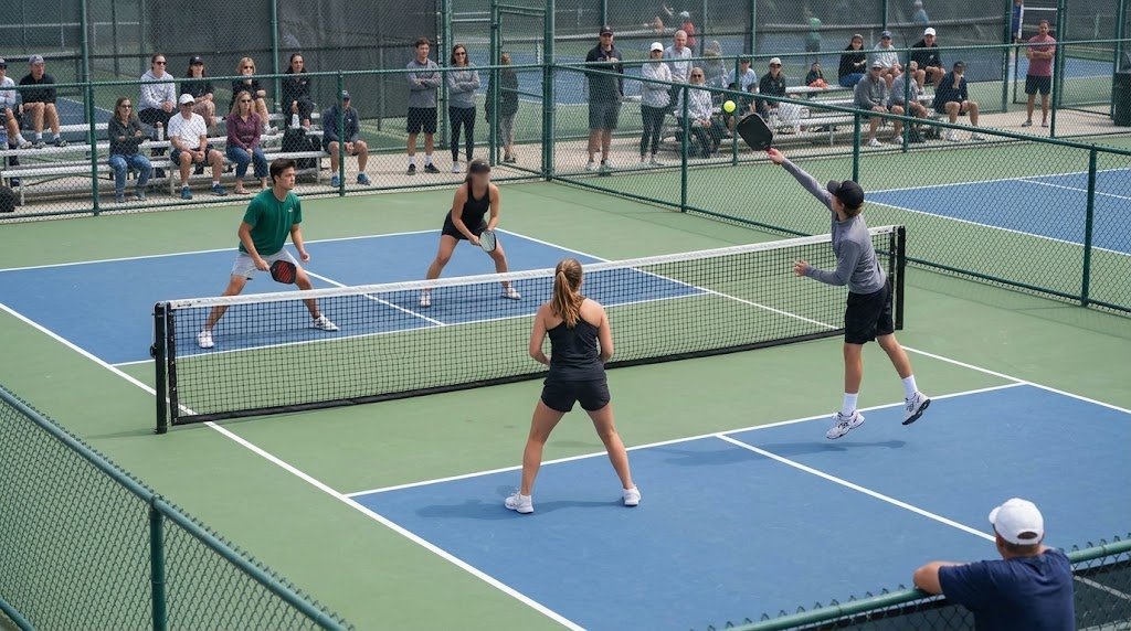 Pickleball editorial artwork