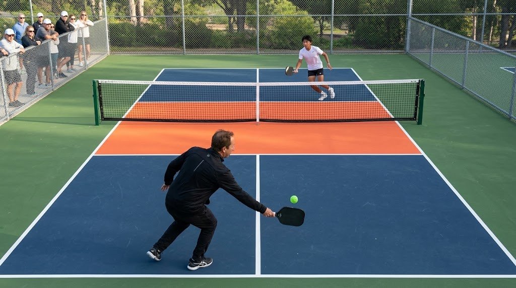 Pickleball editorial artwork