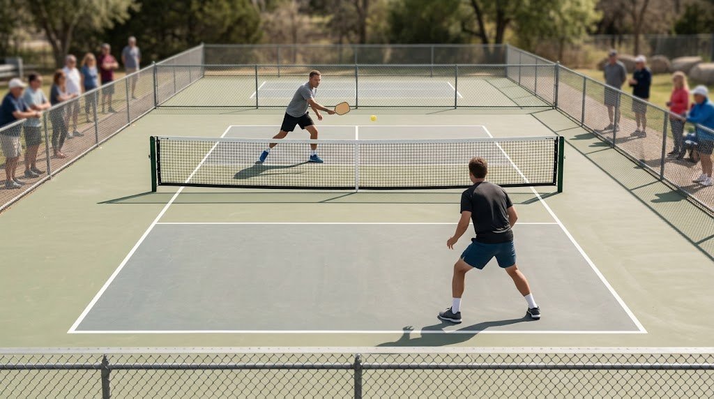Pickleball editorial artwork