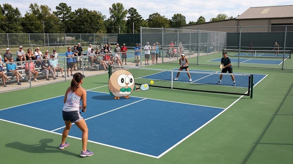 Pickleball editorial illustration