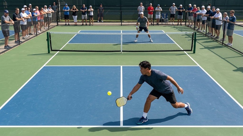 Pickleball editorial illustration