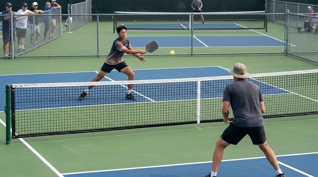 Pickleball editorial artwork