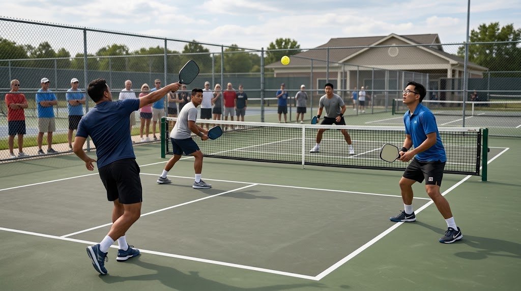 Pickleball editorial artwork