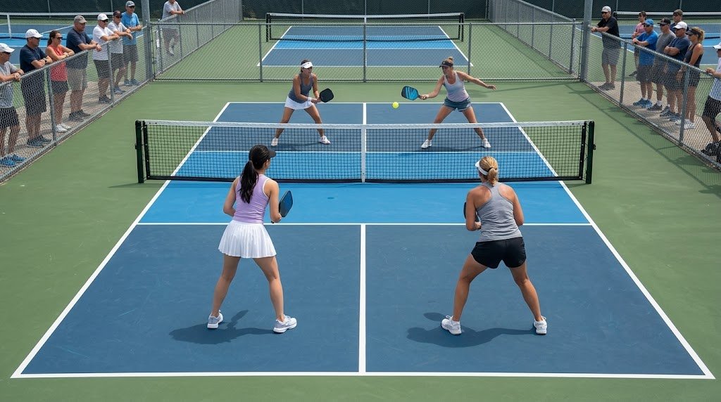 Pickleball editorial artwork