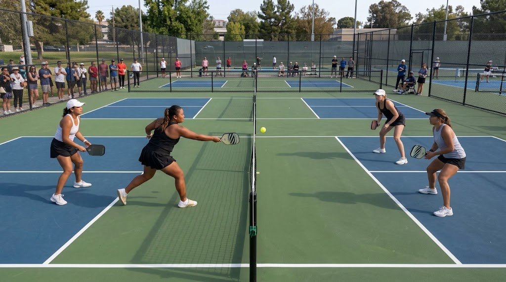 Pickleball editorial artwork